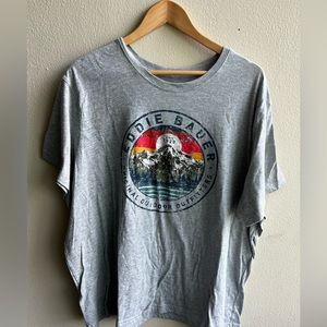 Eddie Bauer gray mountain t-shirt
